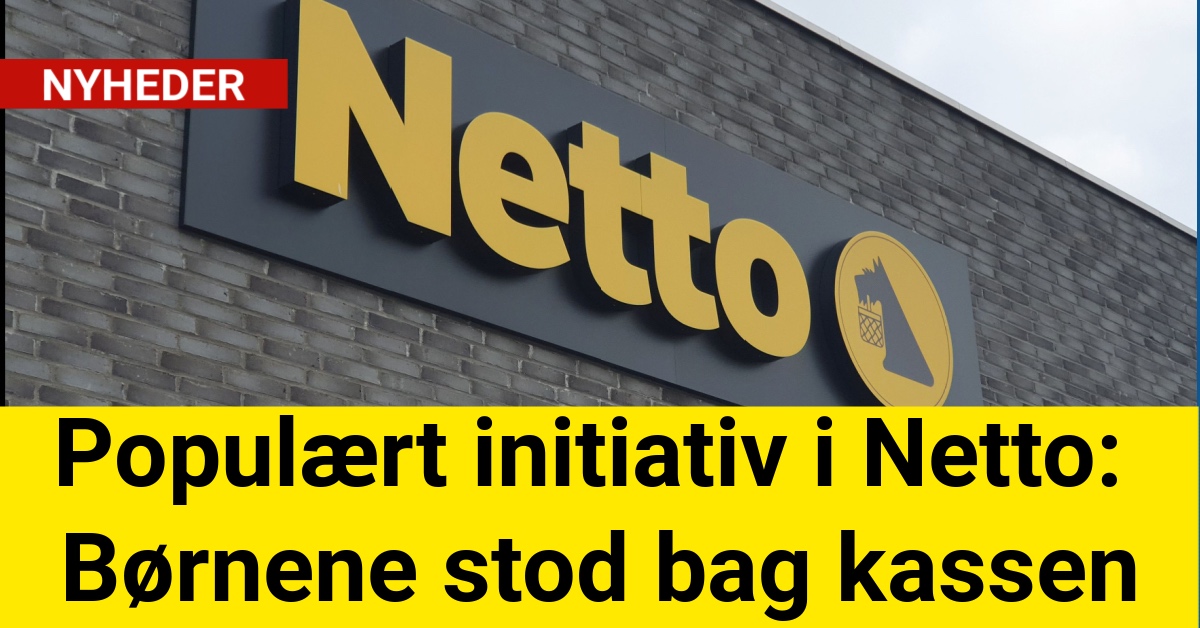 Populært initiativ i Netto: Børnene stod bag kassen