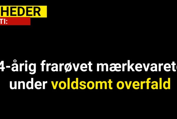 14-årig frarøvet mærkevaretøj under voldsomt overfald