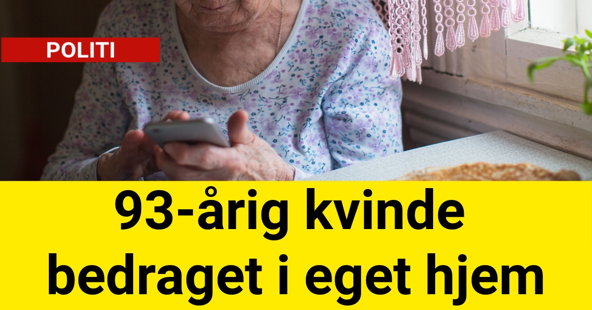 93-årig kvinde bedraget i eget hjem