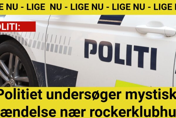 Politiet undersøger mystisk hændelse nær rockerklubhus