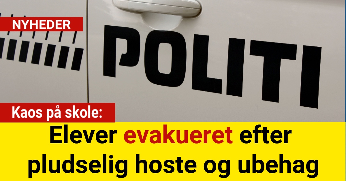 Elever evakueret efter pludselig hoste og ubehag