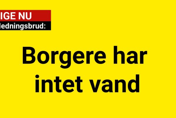 Akut ledningsbrud