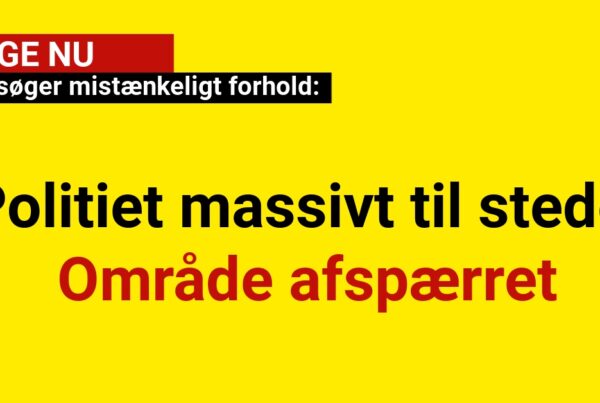 Område afspærret