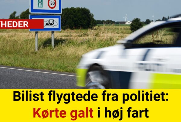 Bilist flygtede fra politiet: Kørte galt i høj fart