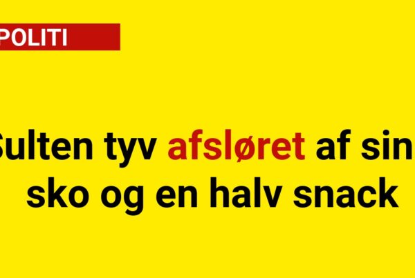 Sulten tyv afsløret af sine sko og en halv snack