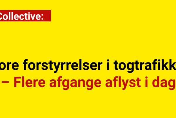 Store forstyrrelser i togtrafikken – Flere afgange aflyst i dag