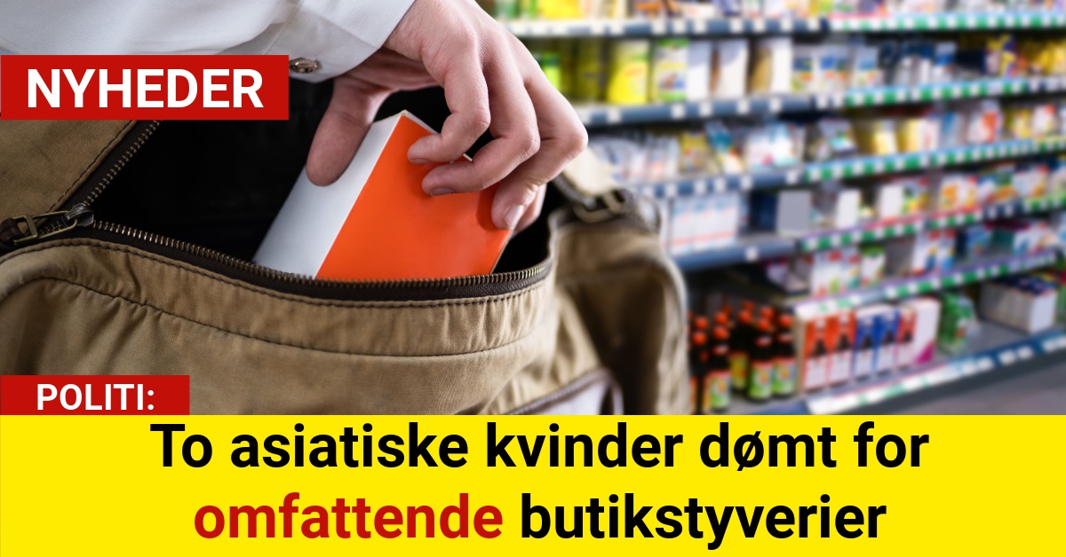 To asiatiske kvinder dømt for omfattende butikstyverier