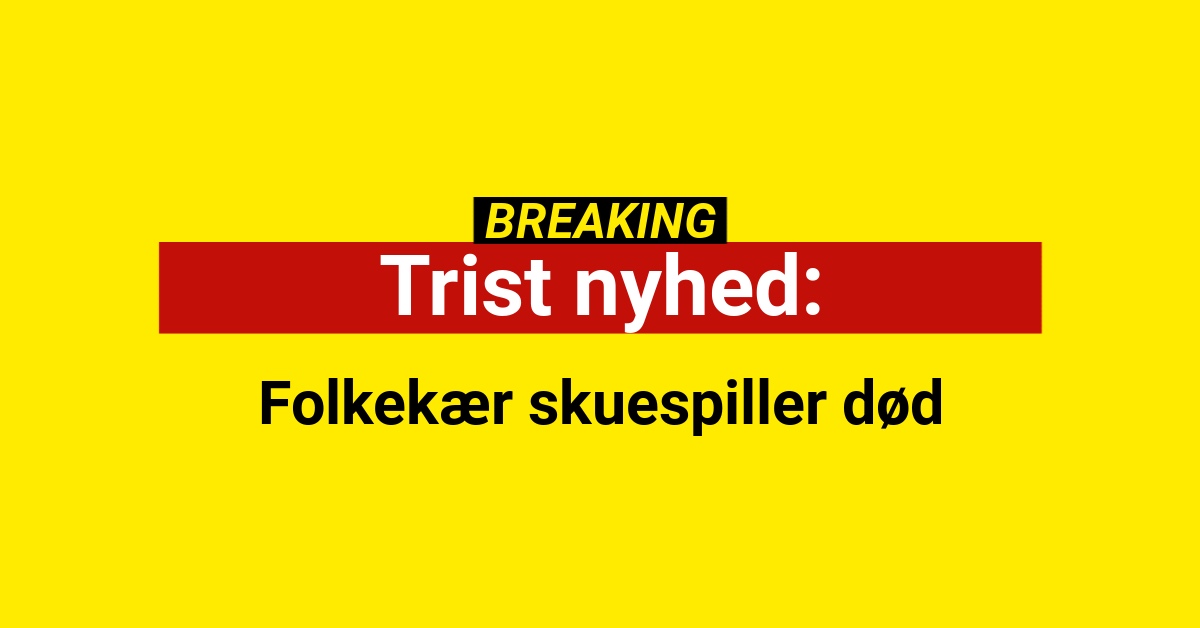 Trist nyhed: