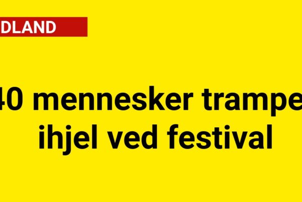 Tragedie: Næsten 40 mennesker trampet ihjel ved festival