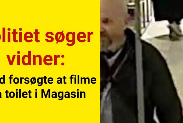 Mand forsøgte at filme på toilet i Magasin