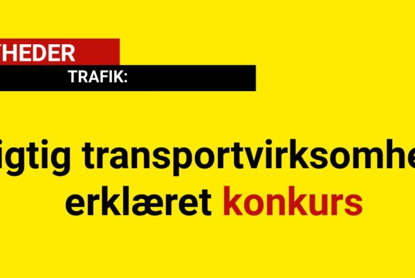 Vigtig transportvirksomhed erklæret konkurs