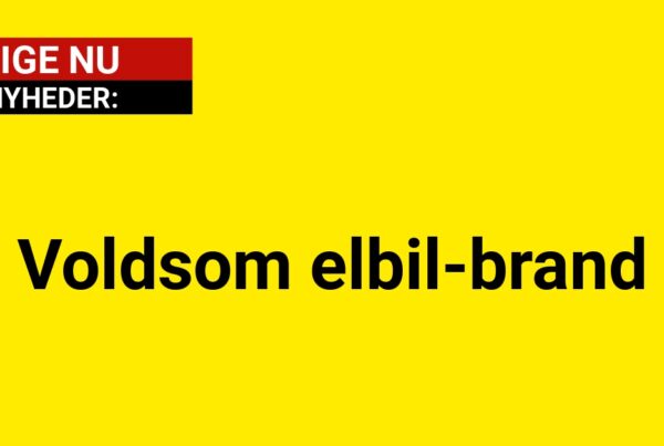 Voldsom elbil-brand