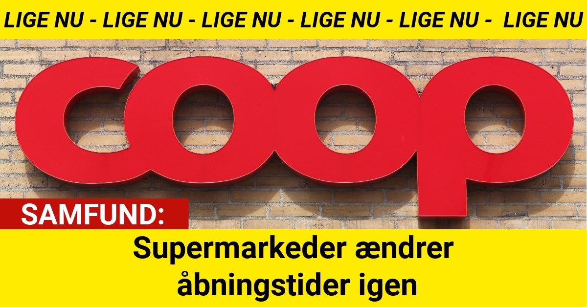 Supermarkeder ændrer åbningstider igen