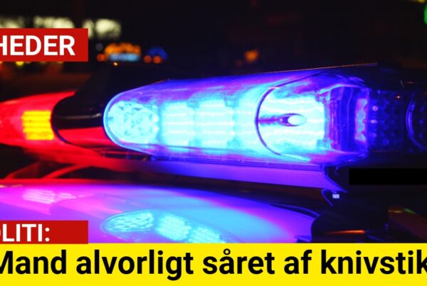 Mand alvorligt såret af knivstik