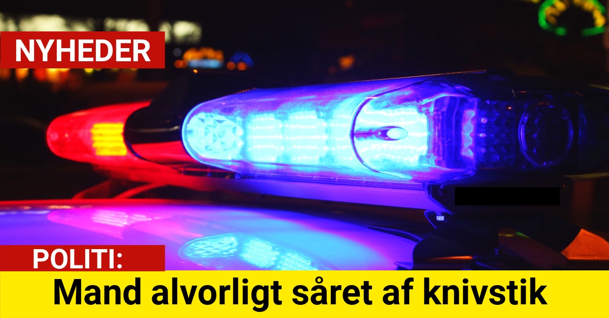 Mand alvorligt såret af knivstik