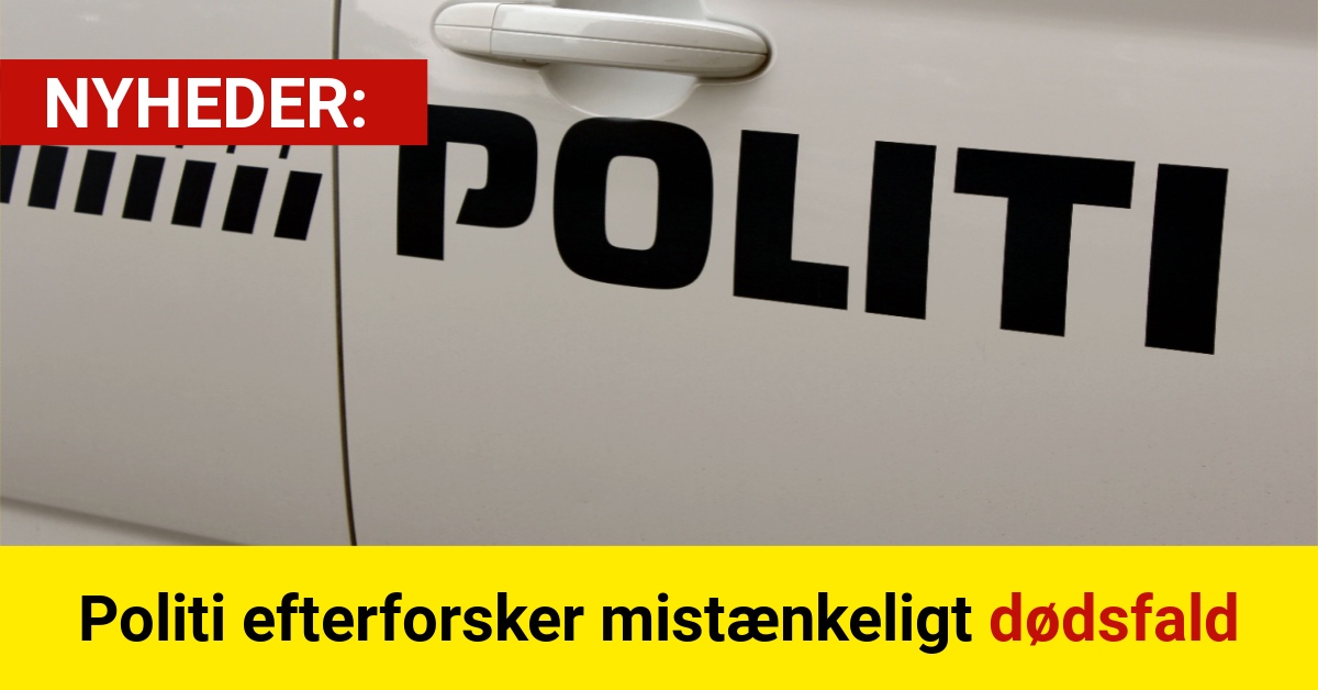 Politi efterforsker mistænkeligt dødsfald