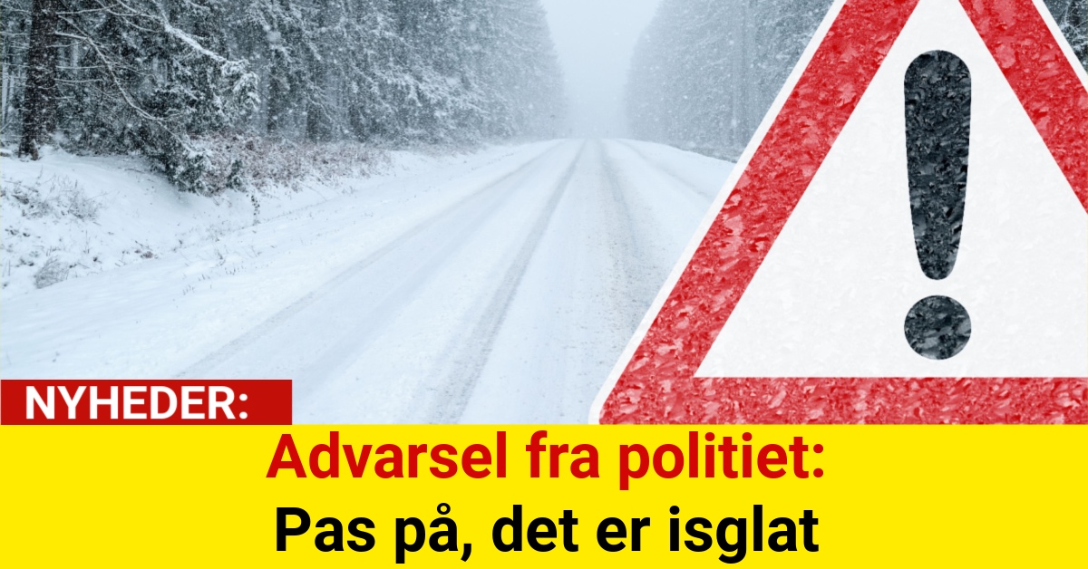 Advarsel fra politiet: Pas på, det er isglat