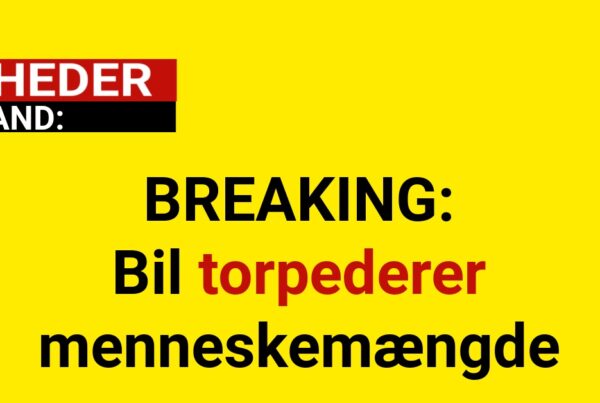 BREAKING: Bil torpederer menneskemængde