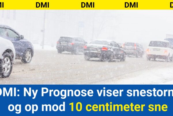 DMI: Ny Prognose viser snestorm og op mod 10 centimeter sne