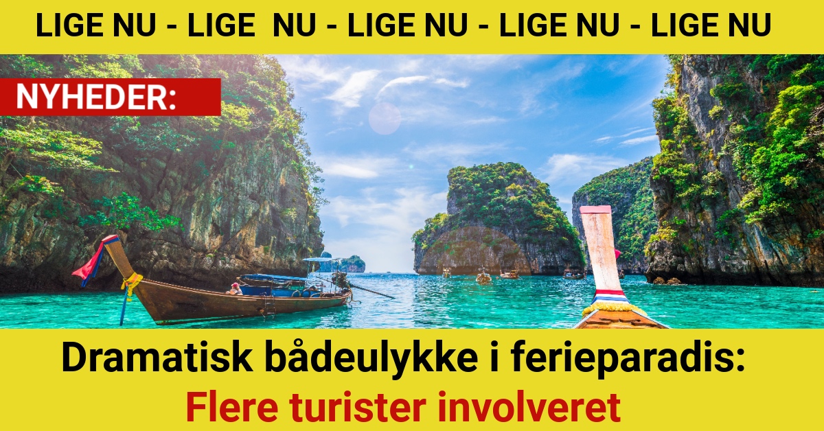 Dramatisk bådeulykke i ferieparadis: Flere turister involveret