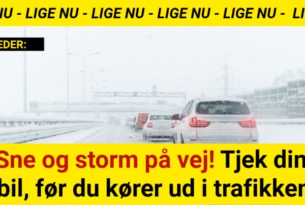 Sne og storm på vej! Tjek din bil, før du kører ud i trafikken