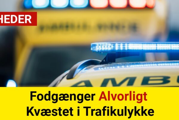 Fodgænger Alvorligt Kvæstet i Trafikulykke