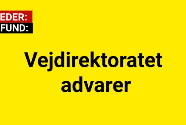 Vejdirektoratet advarer