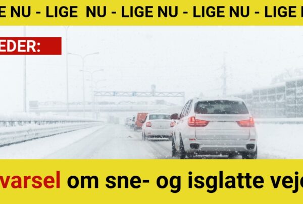 Advarsel om sne- og isglatte veje