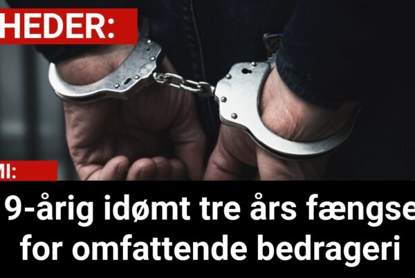 19-årig idømt tre års fængsel for omfattende bedrageri