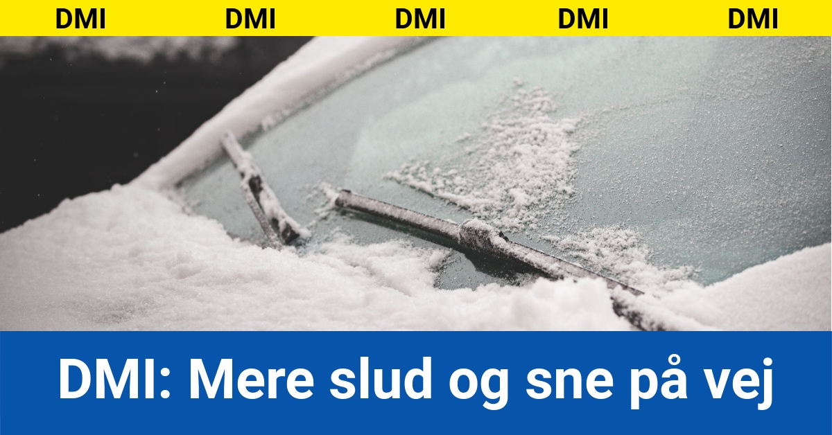 DMI: Mere slud og sne på vej