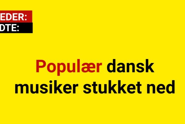 Populær dansk musiker stukket ned