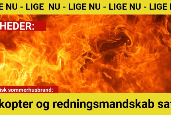 Dramatisk sommerhusbrand: