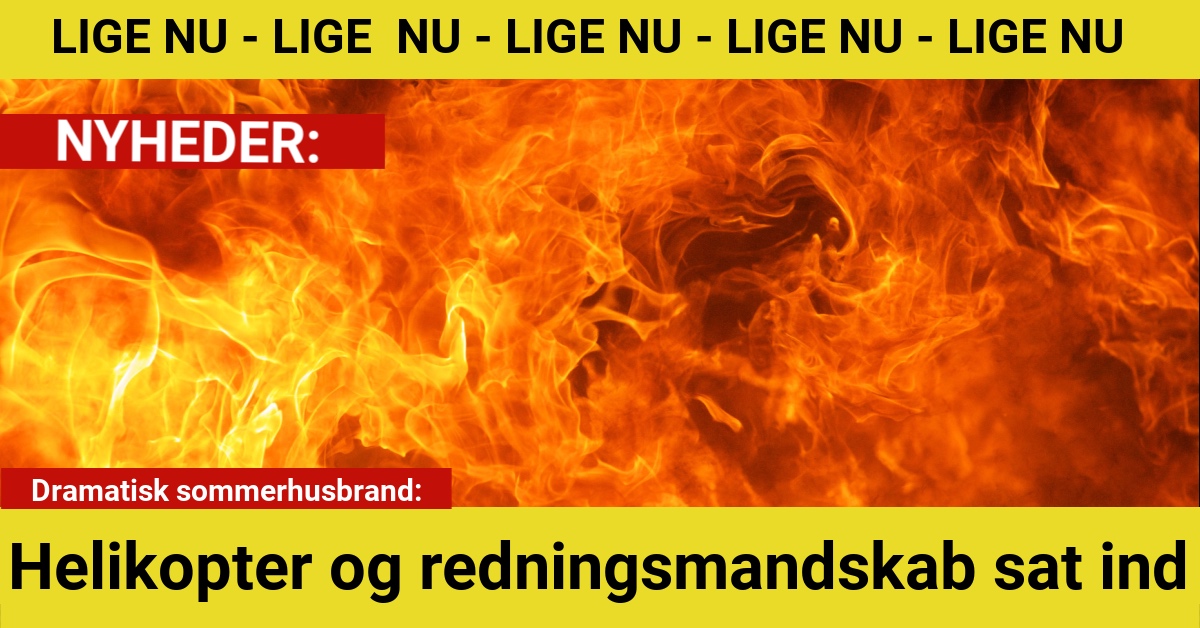 Dramatisk sommerhusbrand: