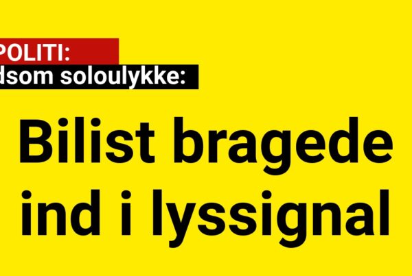 Voldsom soloulykke: