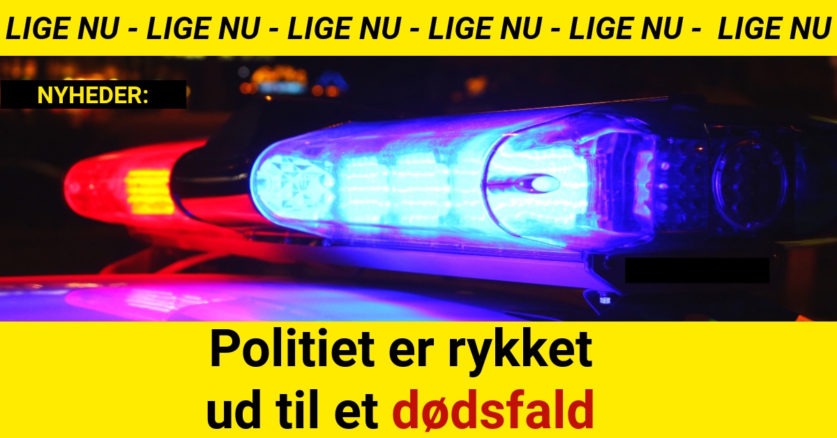 Politiet er rykket ud til et dødsfald