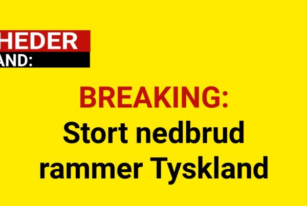 BREAKING: Stort nedbrud rammer Tyskland