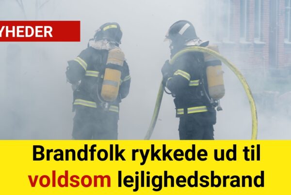 Brandfolk rykkede ud til voldsom lejlighedsbrand