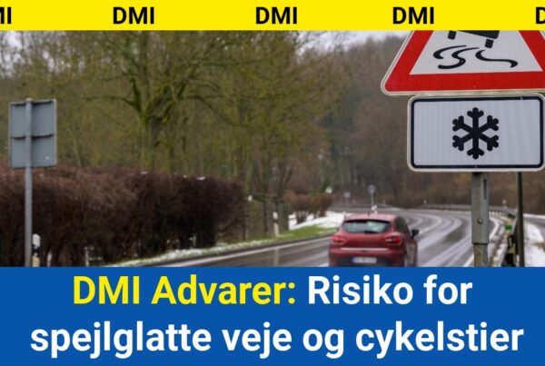 DMI Advarer: Risiko for spejlglatte veje og cykelstier