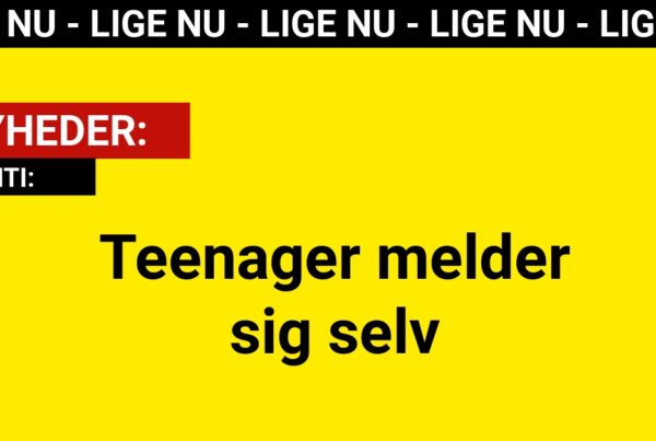 POLITI: Teenager melder sig selv