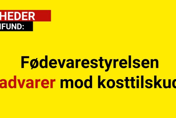 Fødevarestyrelsen advarer mod kosttilskud