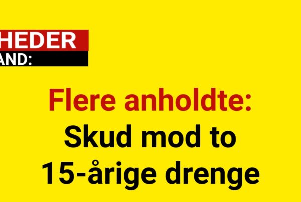 Flere anholdte: Skud mod to 15-årige drenge