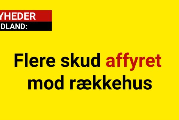 Flere skud affyret mod rækkehus