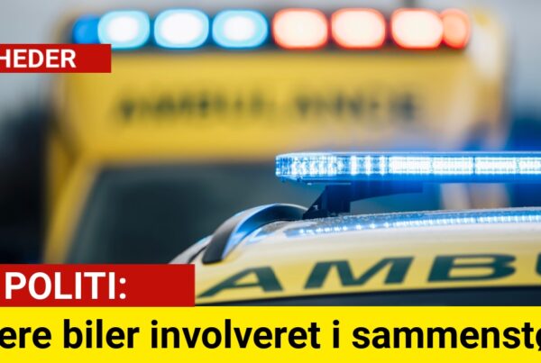 Flere biler involveret i sammenstød