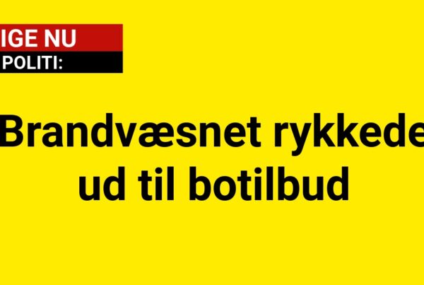 Brandvæsnet rykkede ud til botilbud