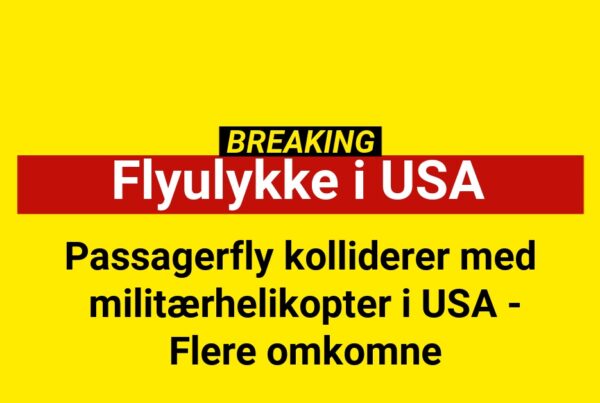 BREAKING: Passagerfly kolliderer med militærhelikopter i USA - Flere omkomne