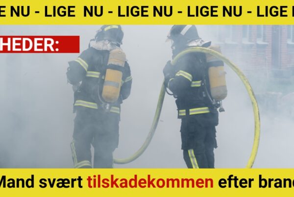 Mand svært tilskadekommen efter brand