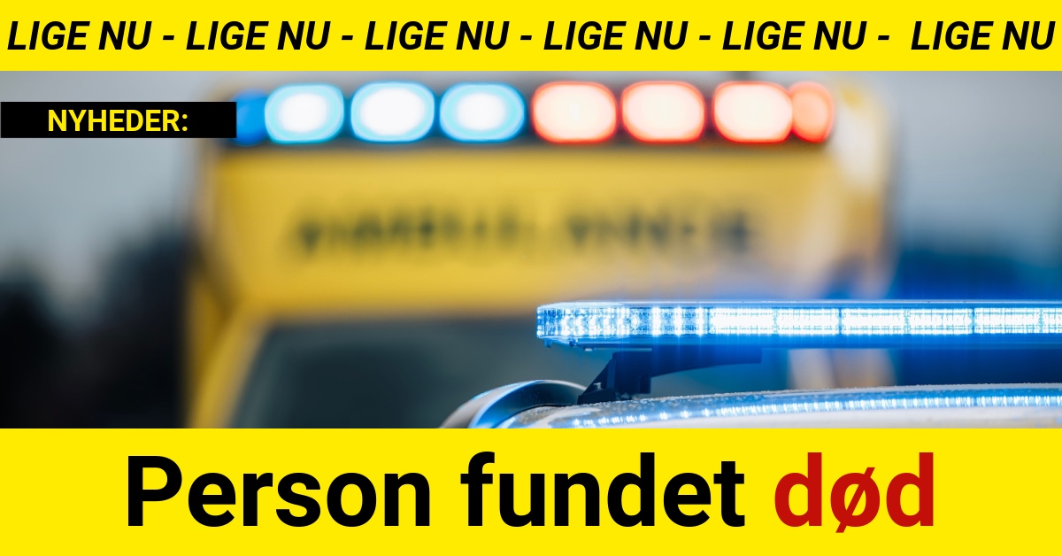 Person fundet død