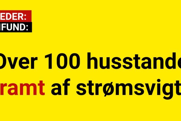 Over 100 husstande ramt af strømsvigt