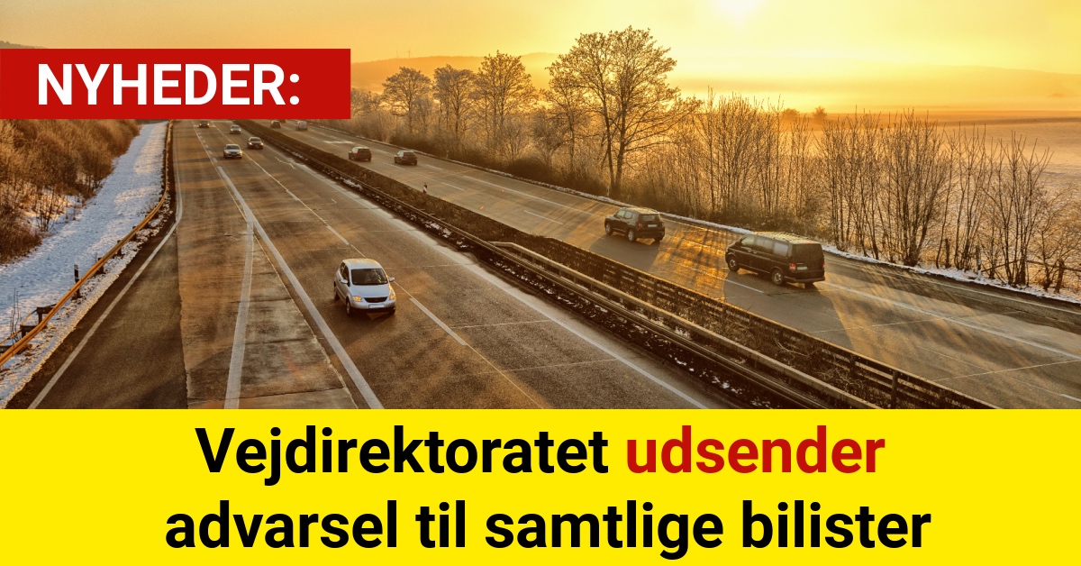 Vejdirektoratet udsender advarsel til samtlige bilister