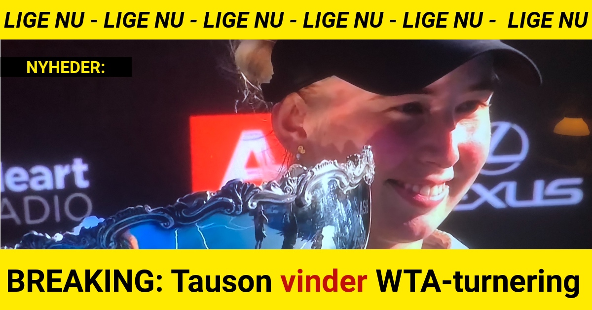 BREAKING: Clara Tauson vinder WTA-turnering